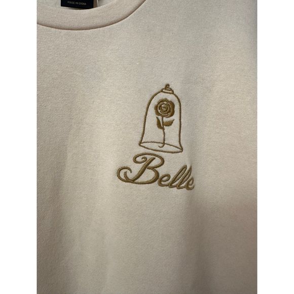 Disney Beauty and the Beast Belle Floral Crewneck Size M - Picture 7 of 11